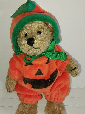 Halloween UNIPAK Plush Pumpkin Dressed Bear Jack-o-Lantern